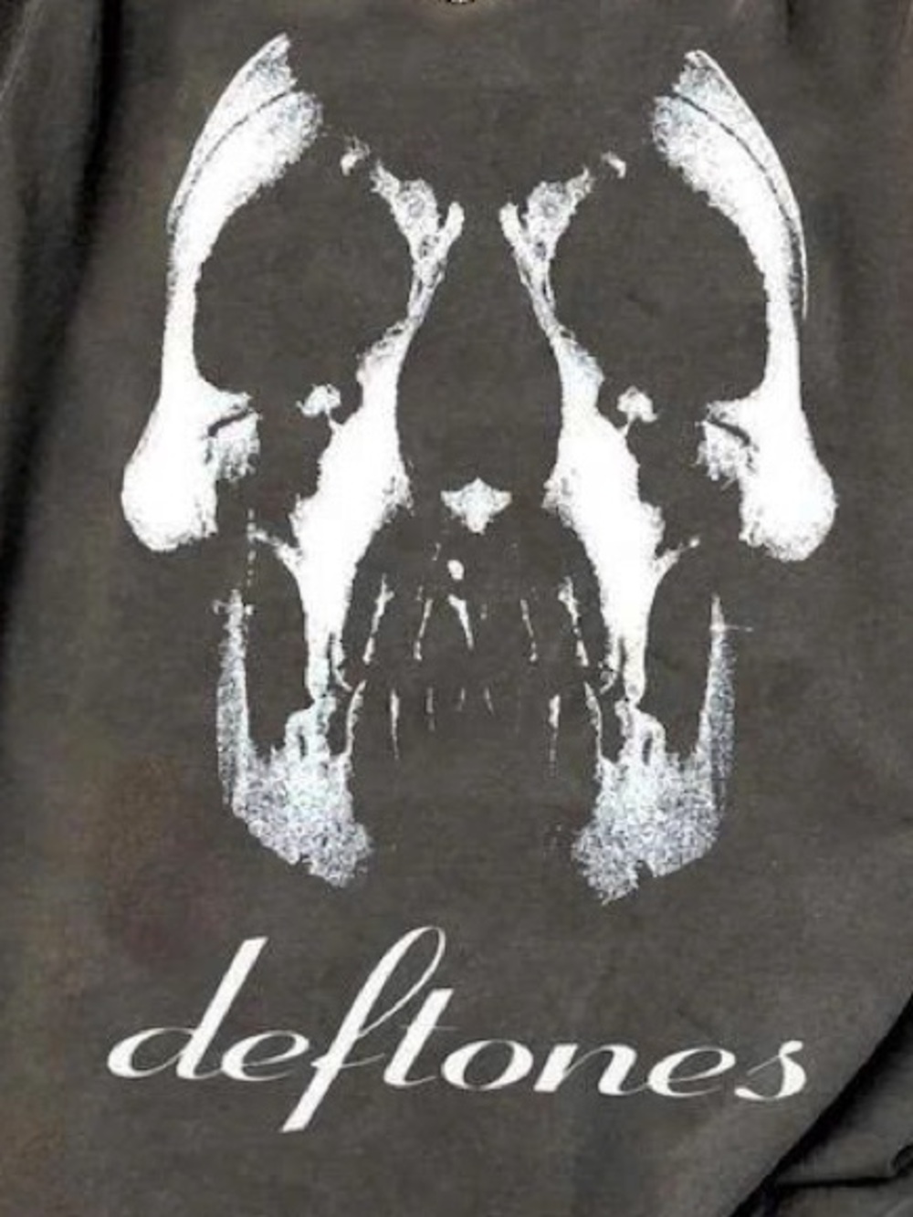 Deftones Static Skull T-Shirt Graphic Tee Black - Picture 2 of 2